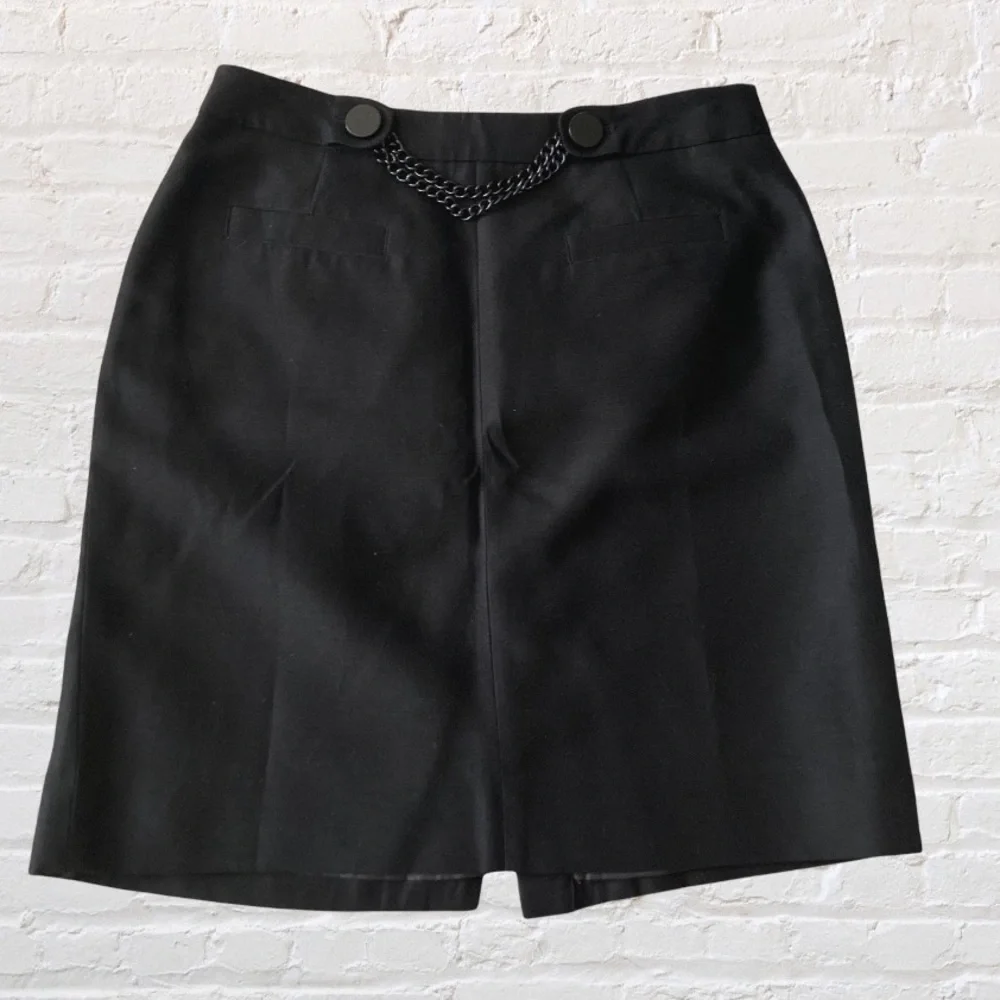 Like 🆕 Kate Spade Alexandra chain link detail cotton blend skirt